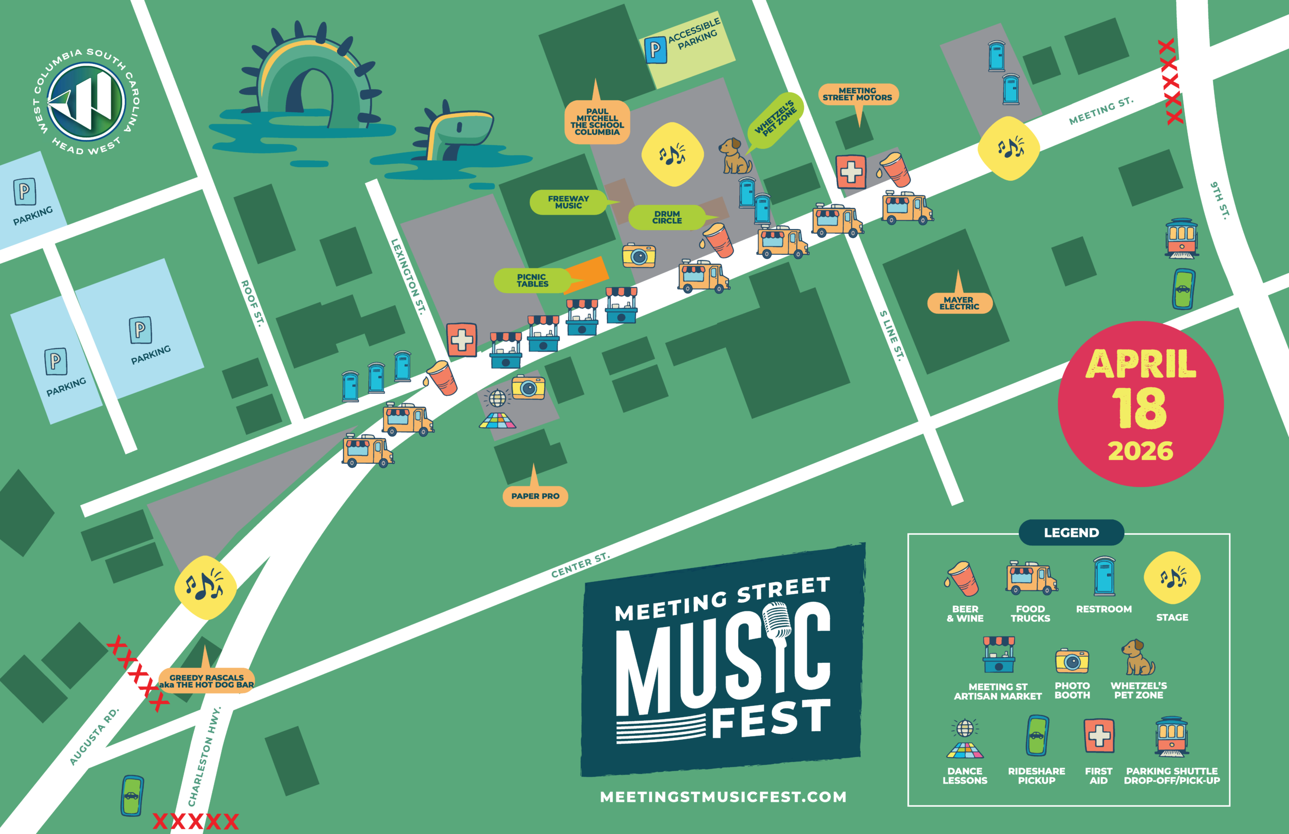 Meeting Street Music Fest is THIS Weekend in West Columbia: Road ...